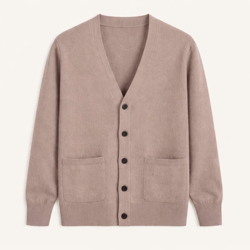 Men's Cashmere V-Neck Cardigan | Milo_1