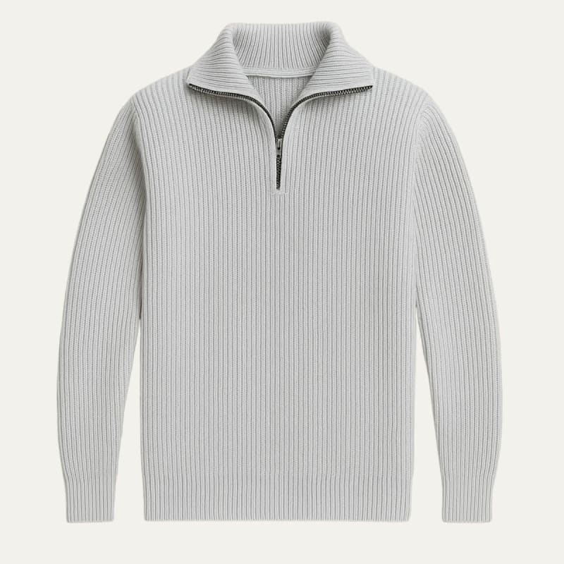 Men's Merino Wool Quarter Zip Jumper | James_1
