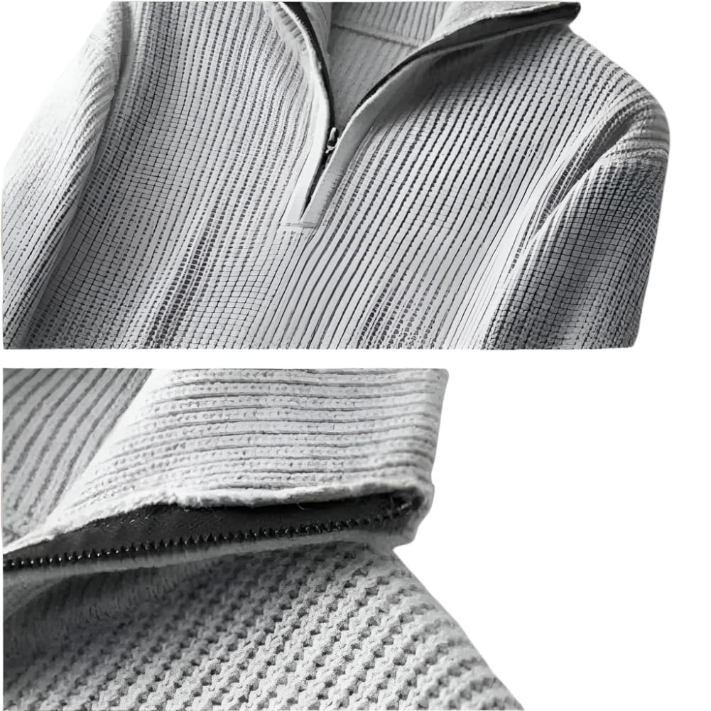 Men's Merino Wool Quarter Zip Jumper | James_4