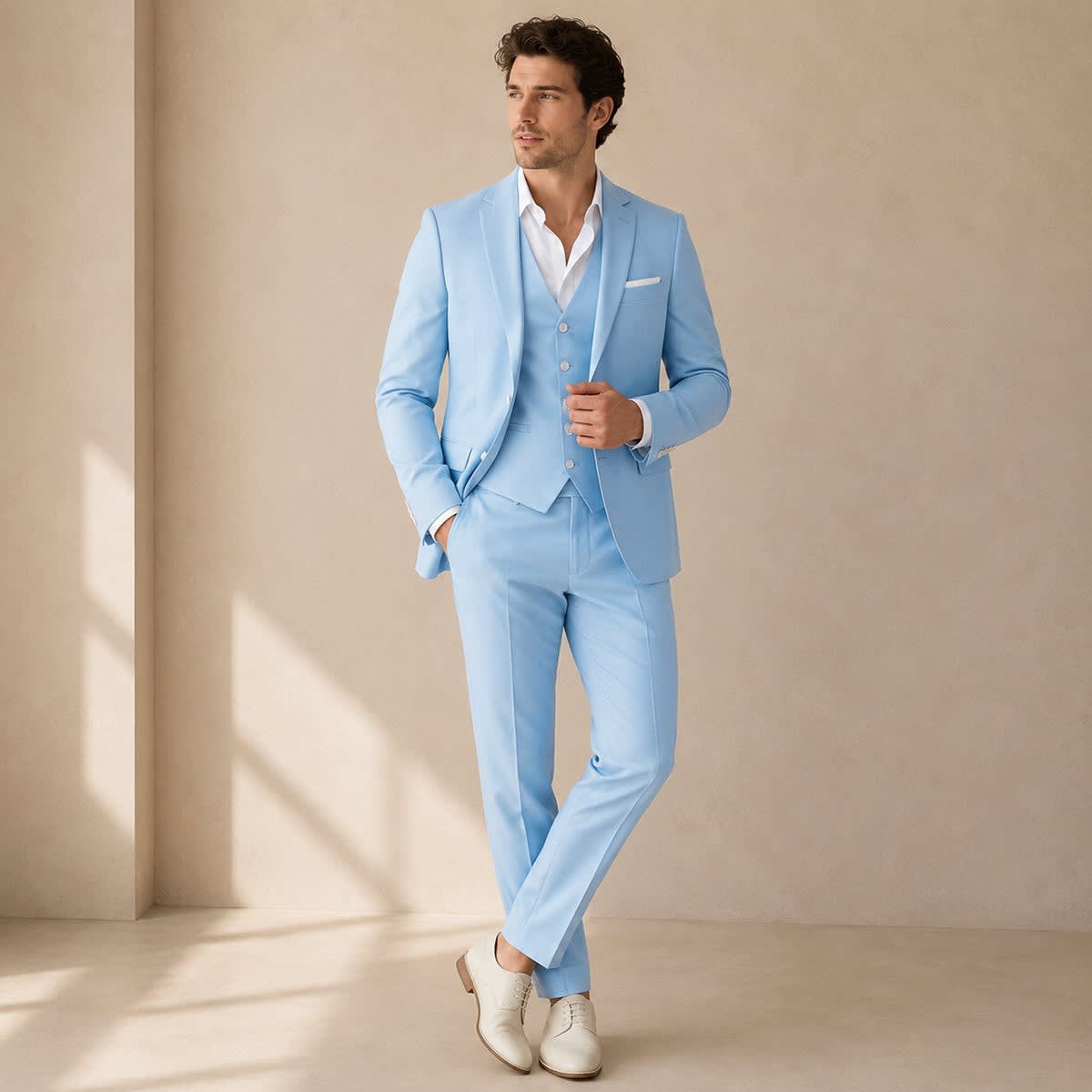 Men's Tailored Three-Piece Suit | Bleddyn_2