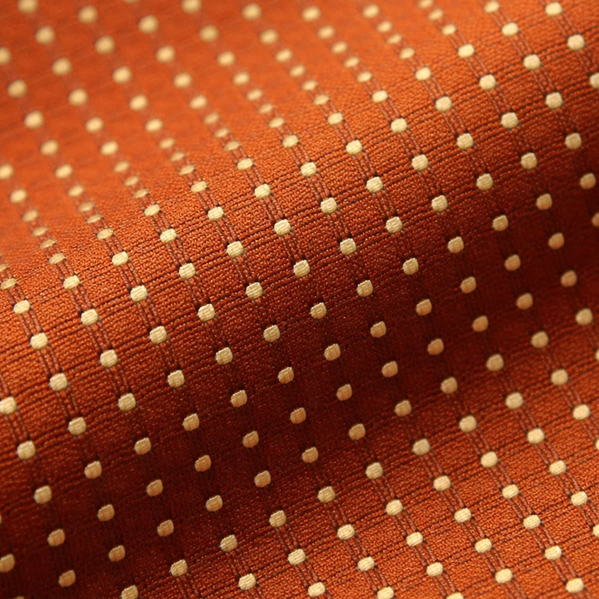 Men's Orange Pin Dot Tie | Cledwyn_4