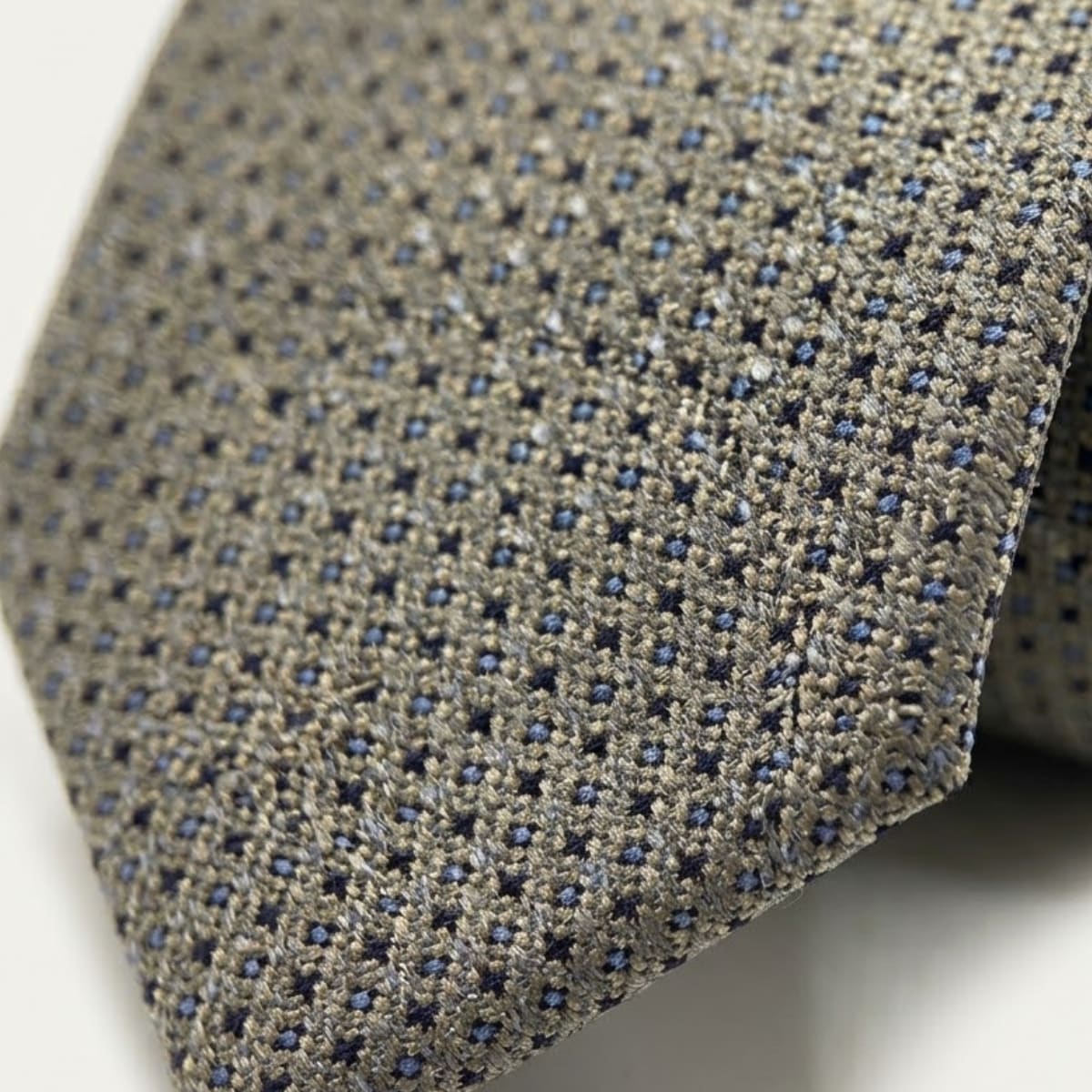 Men's Champagne Micro Dot Tie | Darragh_4
