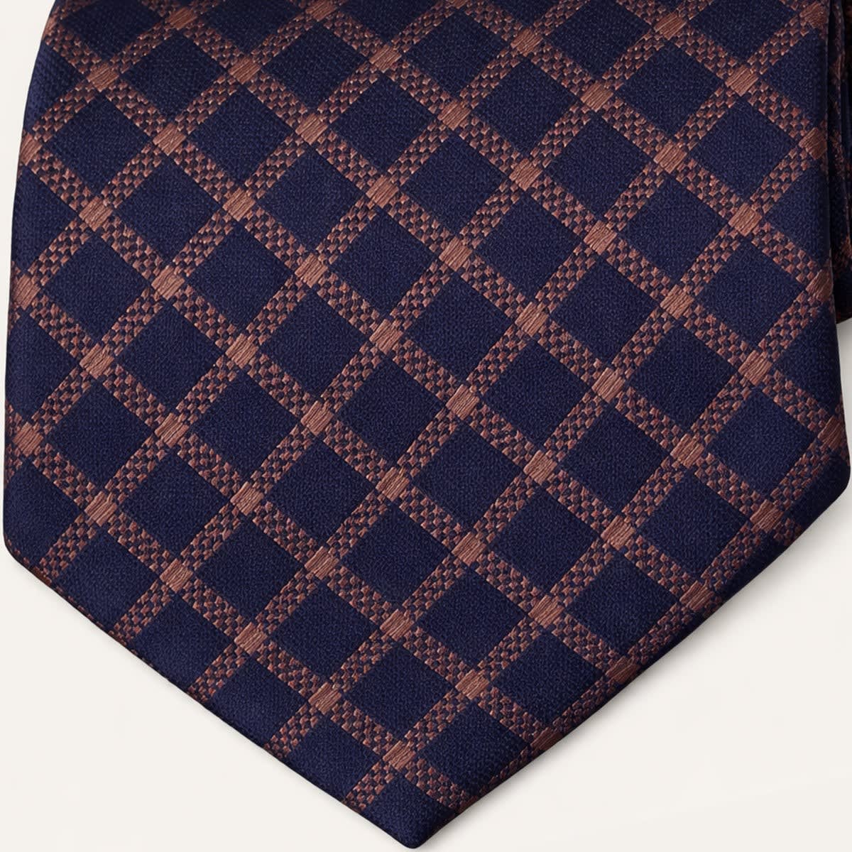 Men's Windowpane Check Tie | Fionn_3
