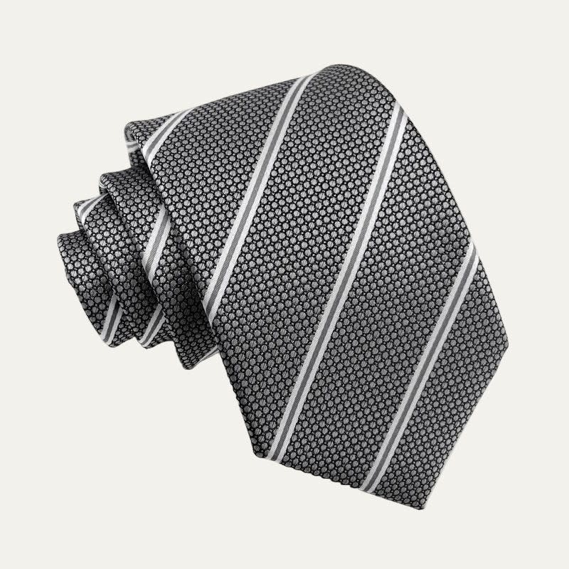 Men's Striped Jacquard Tie | Elwyn_1