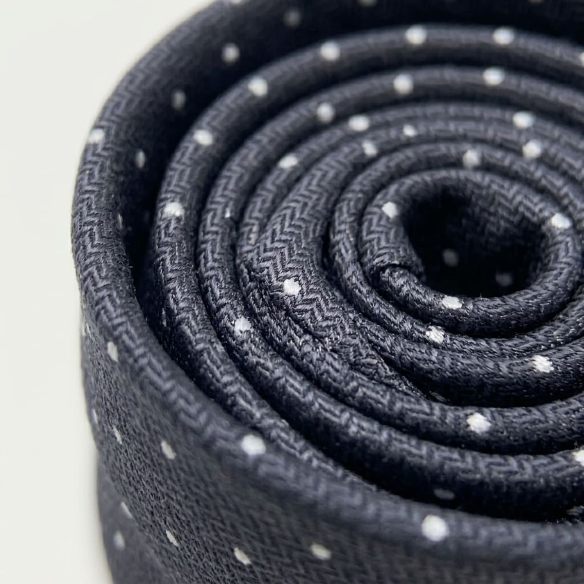 Men's Grey Polka Dot Tie | Claud_5