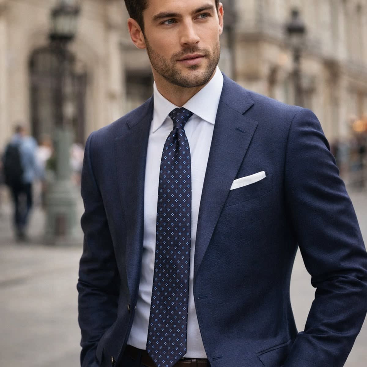 Men's Geometric Jacquard Tie | Ezekiel_5