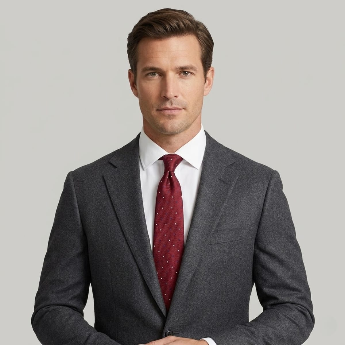 Men's Polka Dot Jacquard Tie | Gawain_2