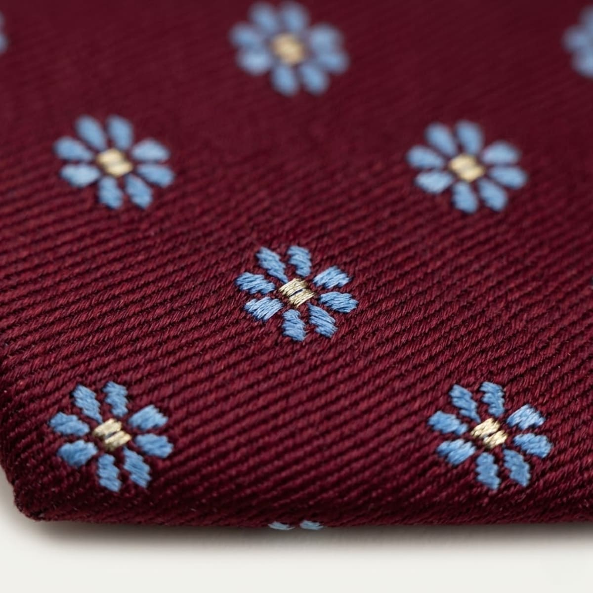 Men's Burgundy Floral Tie | Charles_4