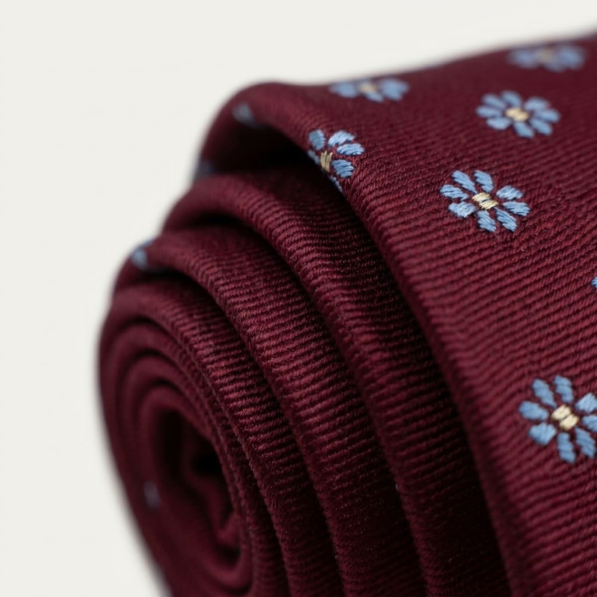 Men's Burgundy Floral Tie | Charles_5