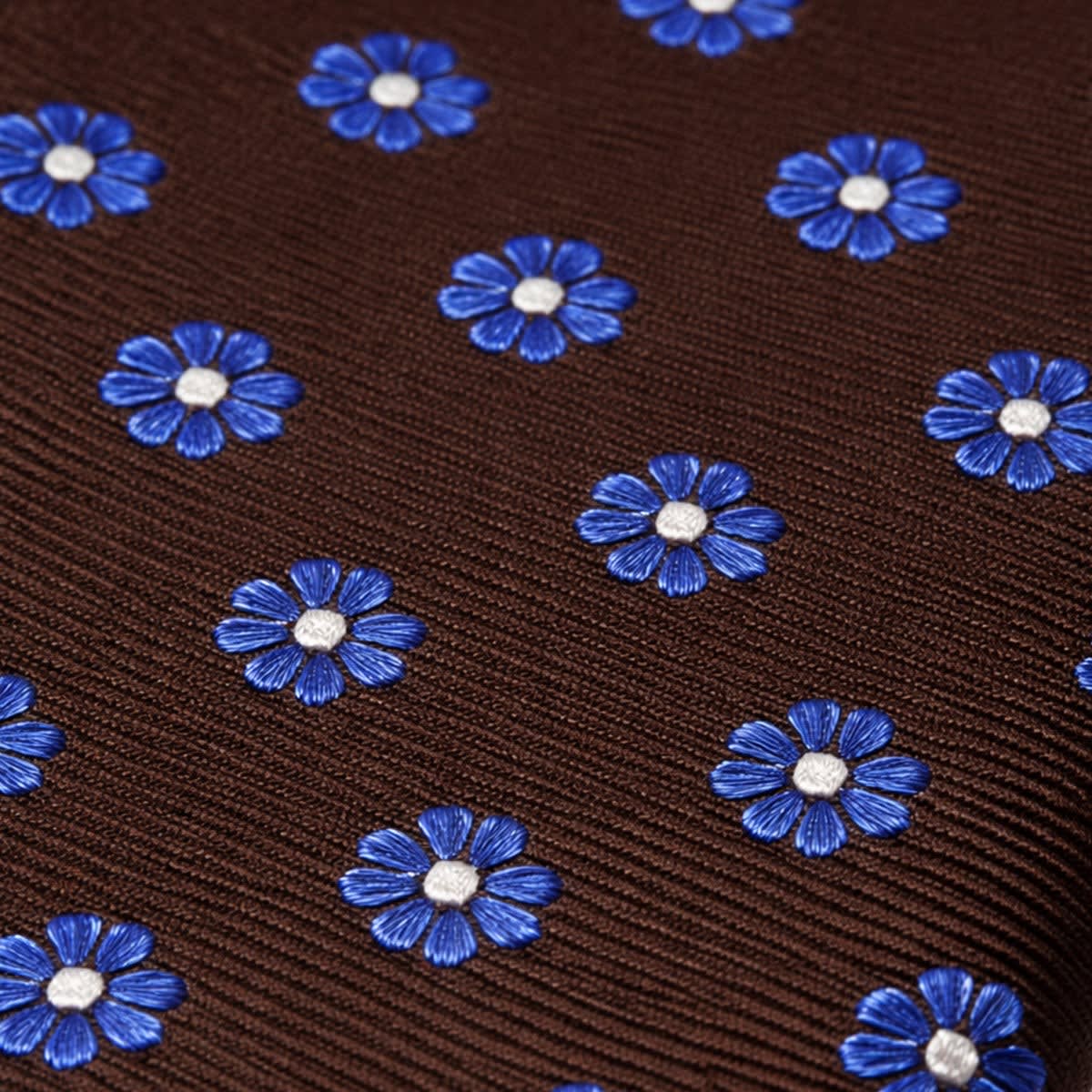 Men's Dark Brown Floral Tie | Colm_3