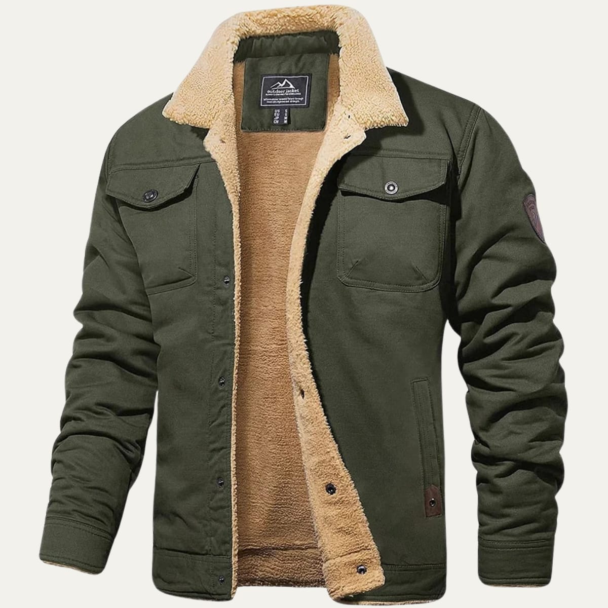 Men's Fleece Lined Cotton Jacket | Malachy_11