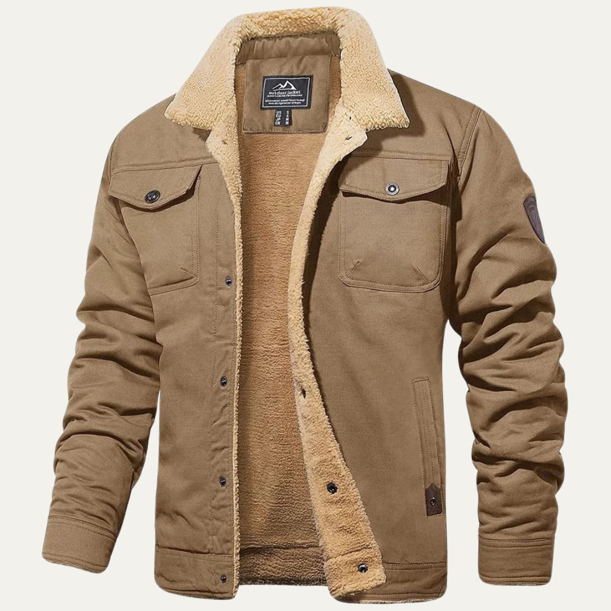 Men's Fleece Lined Cotton Jacket | Malachy_5