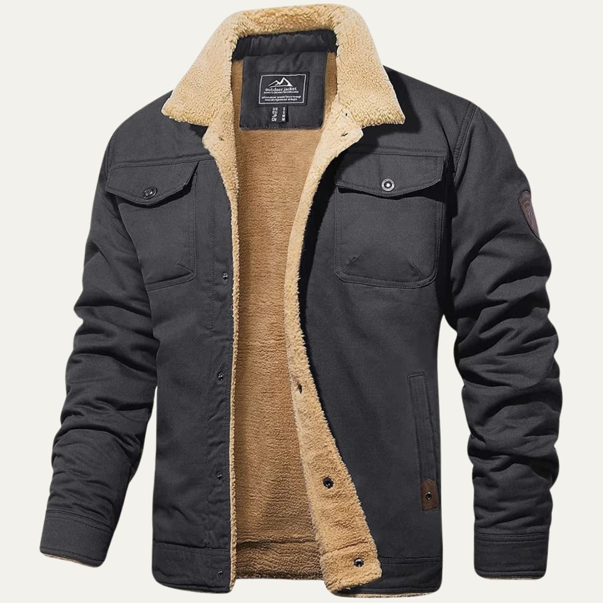 Men's Fleece Lined Cotton Jacket | Malachy_9