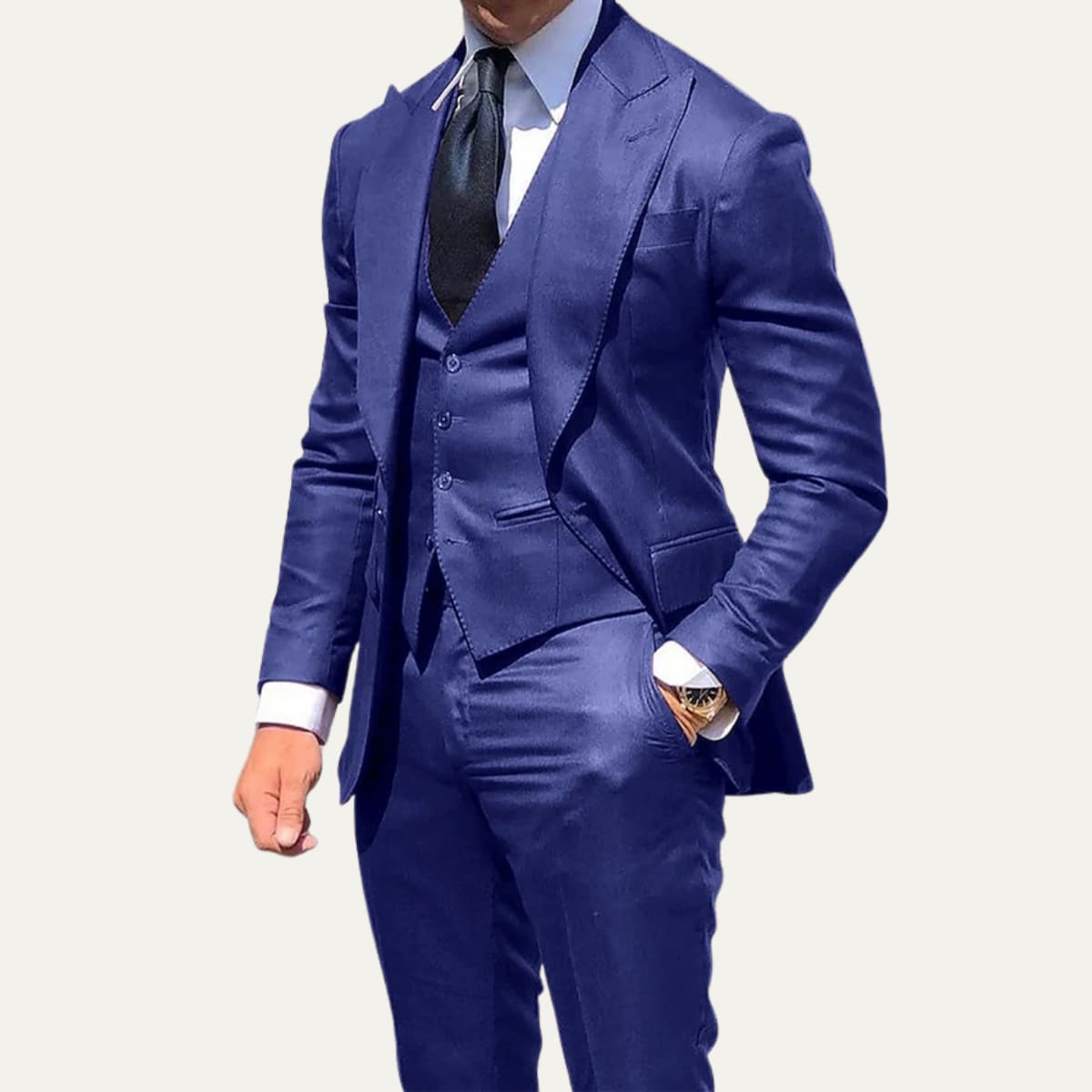 Men's Slim Fit Three-Piece Suit | Cadfael_5