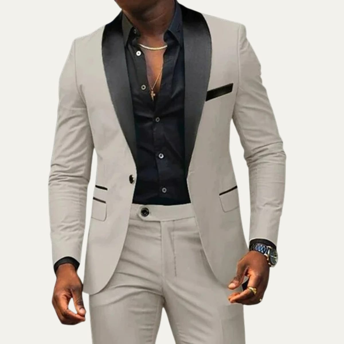 Men's Shawl Lapel Two-Piece Suit | Caerwyn_2
