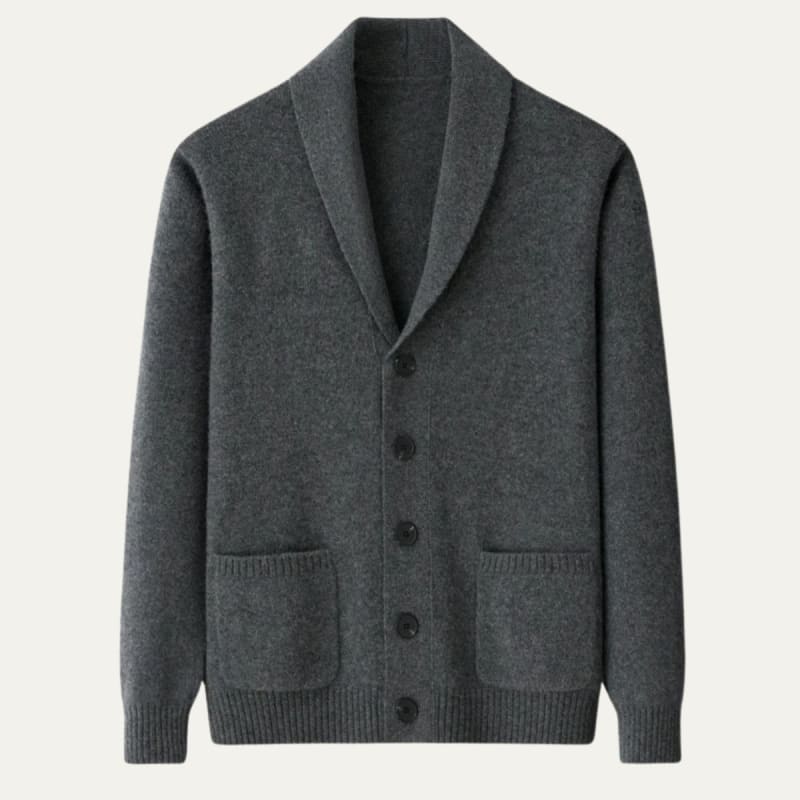 Men's Cashmere Shawl Collar Cardigan | Lucian_1
