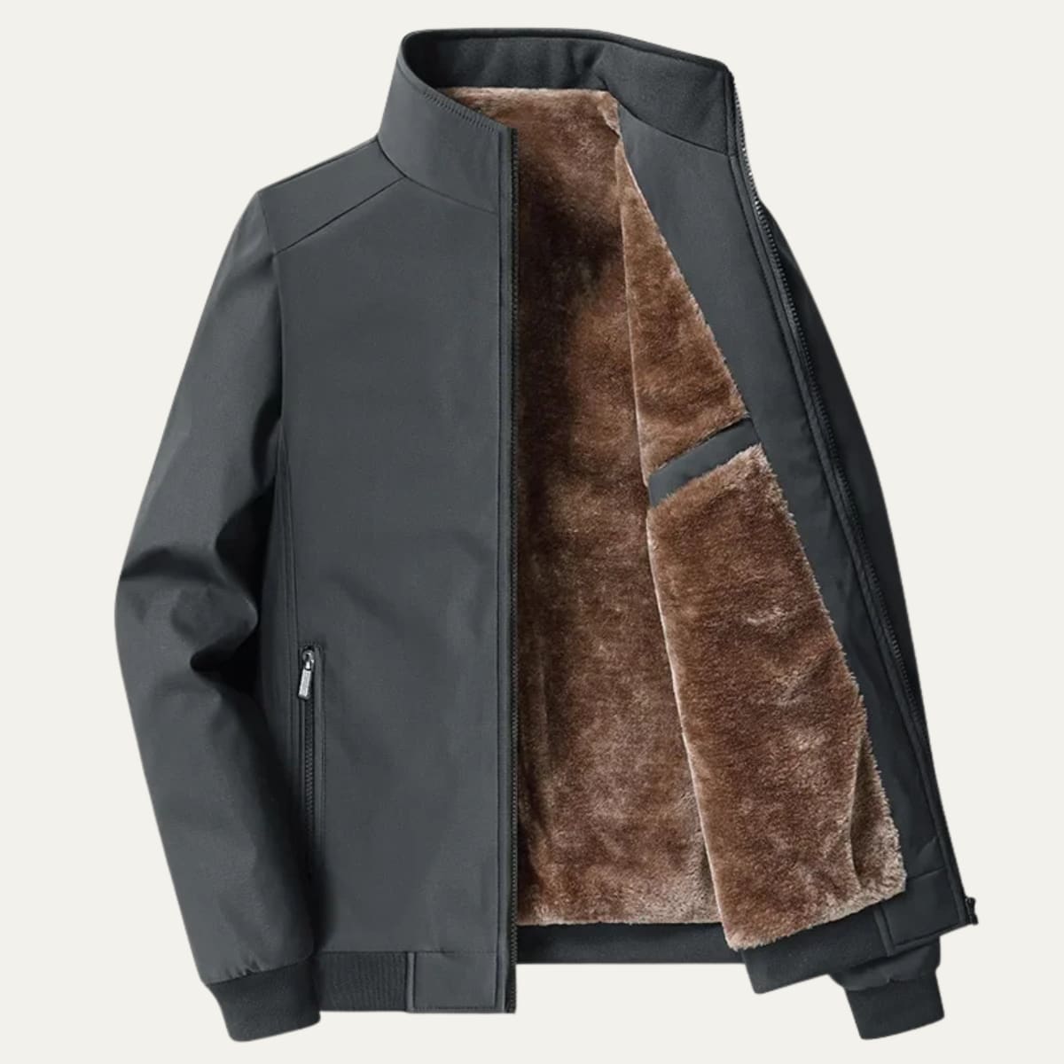 Men's Fleece Lined Bomber Jacket | Maxwell_8