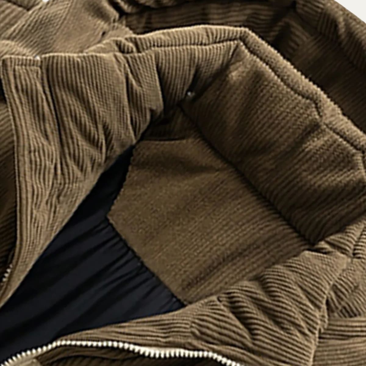 Men's Corduroy Trim Puffer Jacket | Jeremy_4