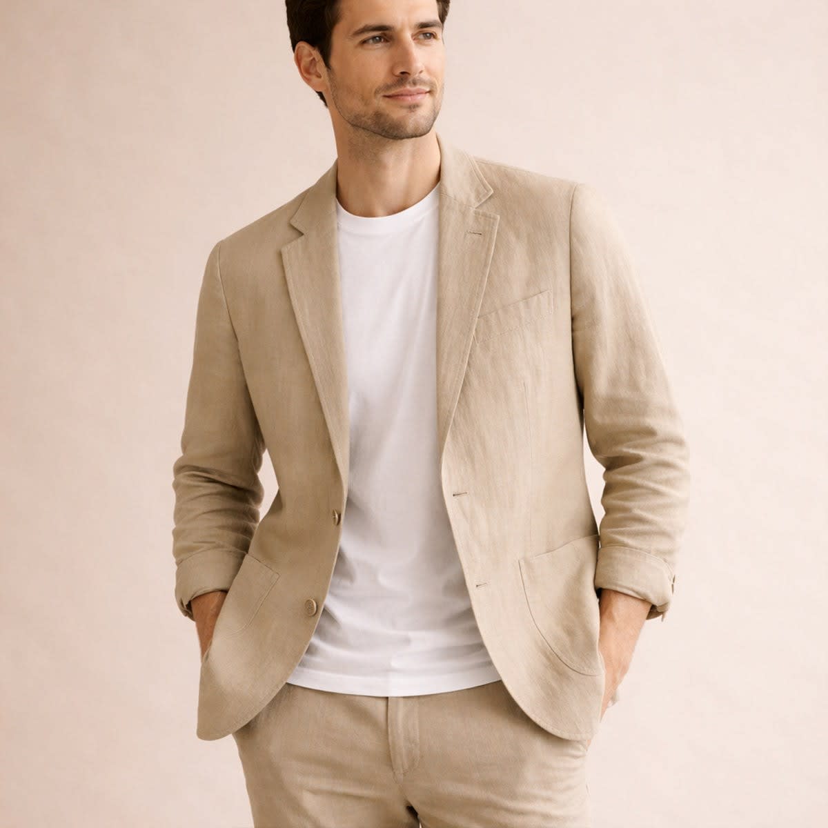 Men's Lightweight Linen Blazer | Uilleam_2