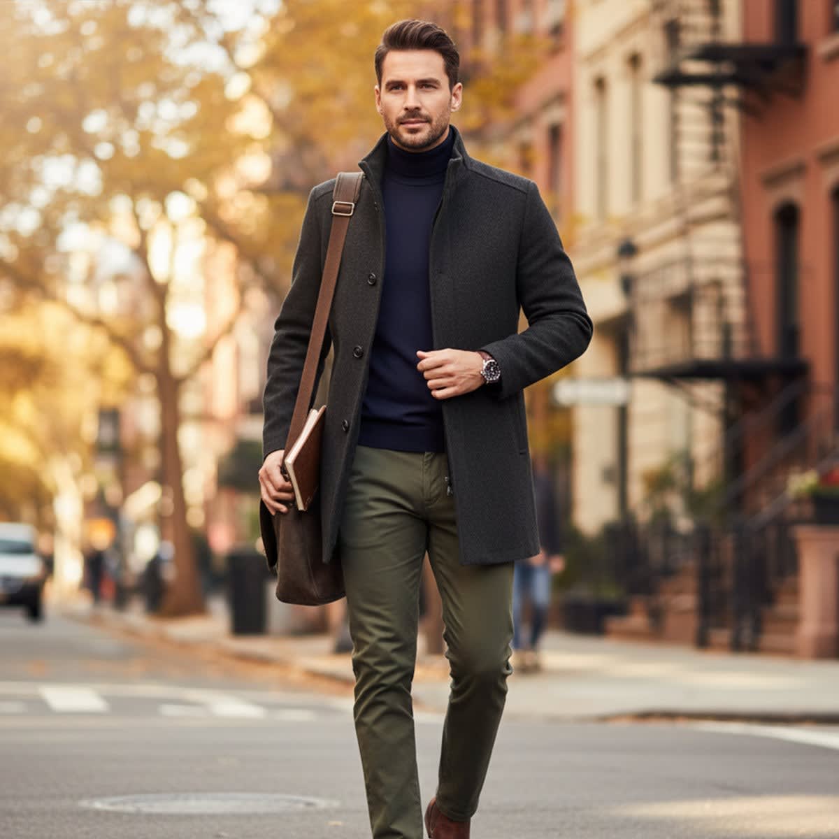 Men's Wool Blend Winter Coat | Laurence_12
