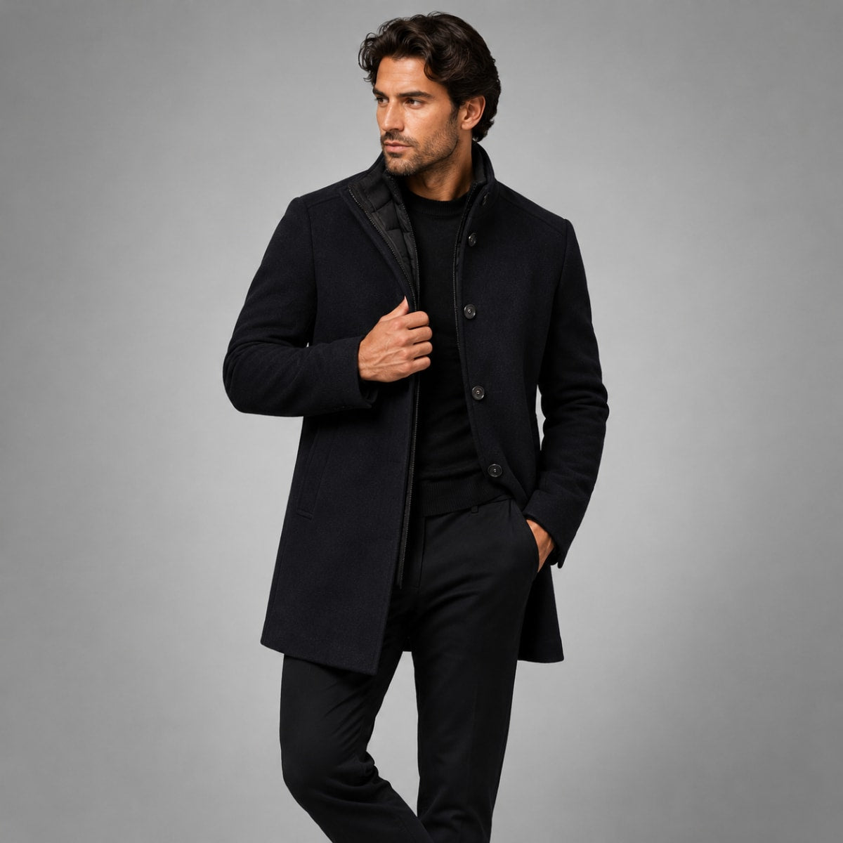 Men's Wool Blend Winter Coat | Laurence_6