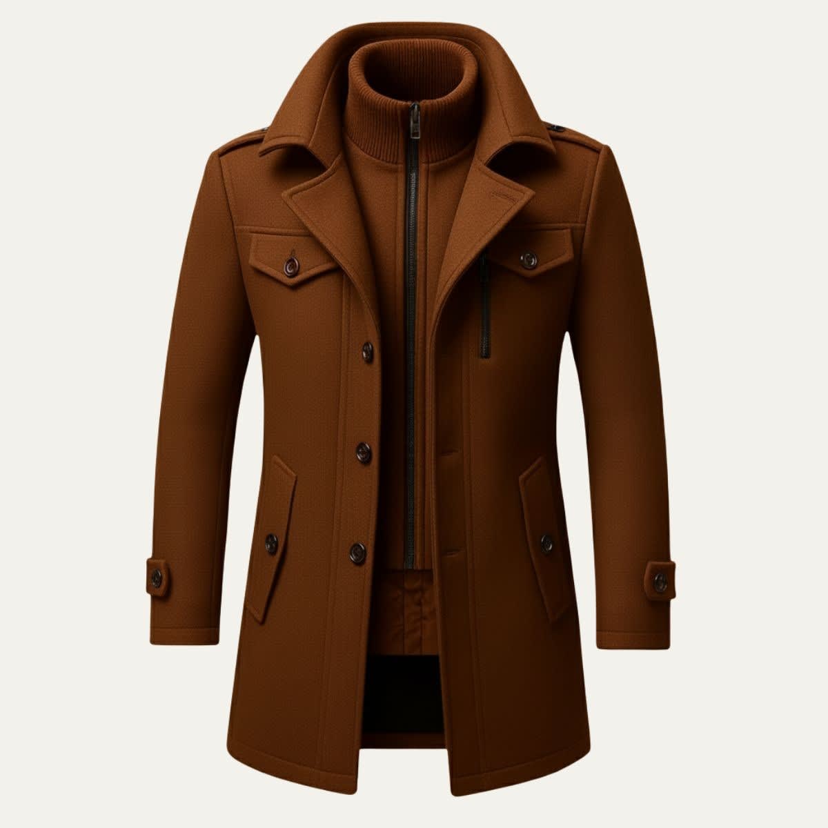 Men's Double Collar Winter Coat | Lennox_6
