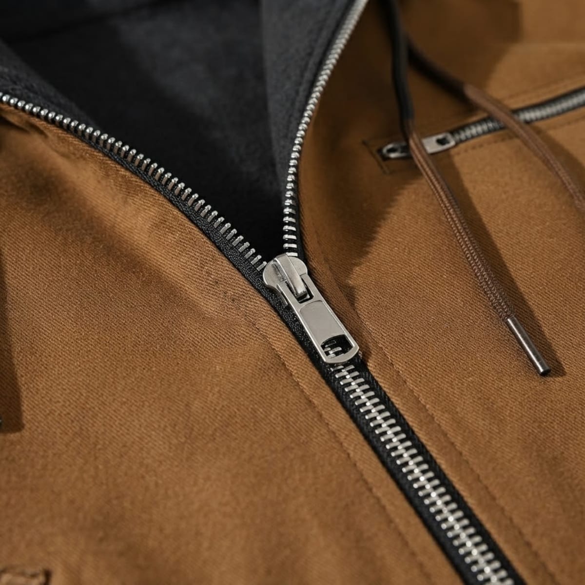 Men's Fleece Lined Hooded Jacket | Justin_16