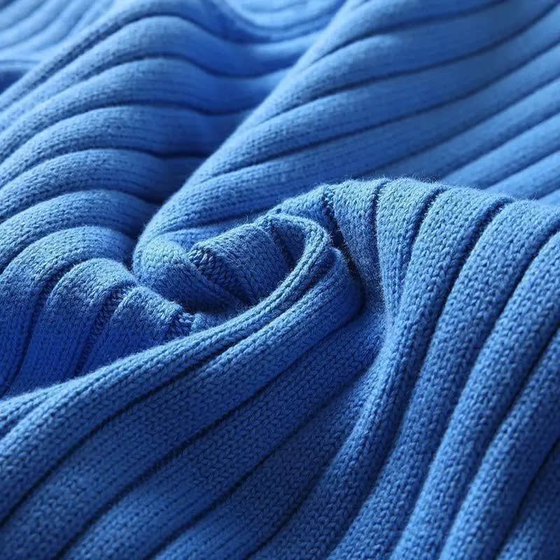 Men's Ribbed Cotton Blend Turtleneck Jumper | Harry_8