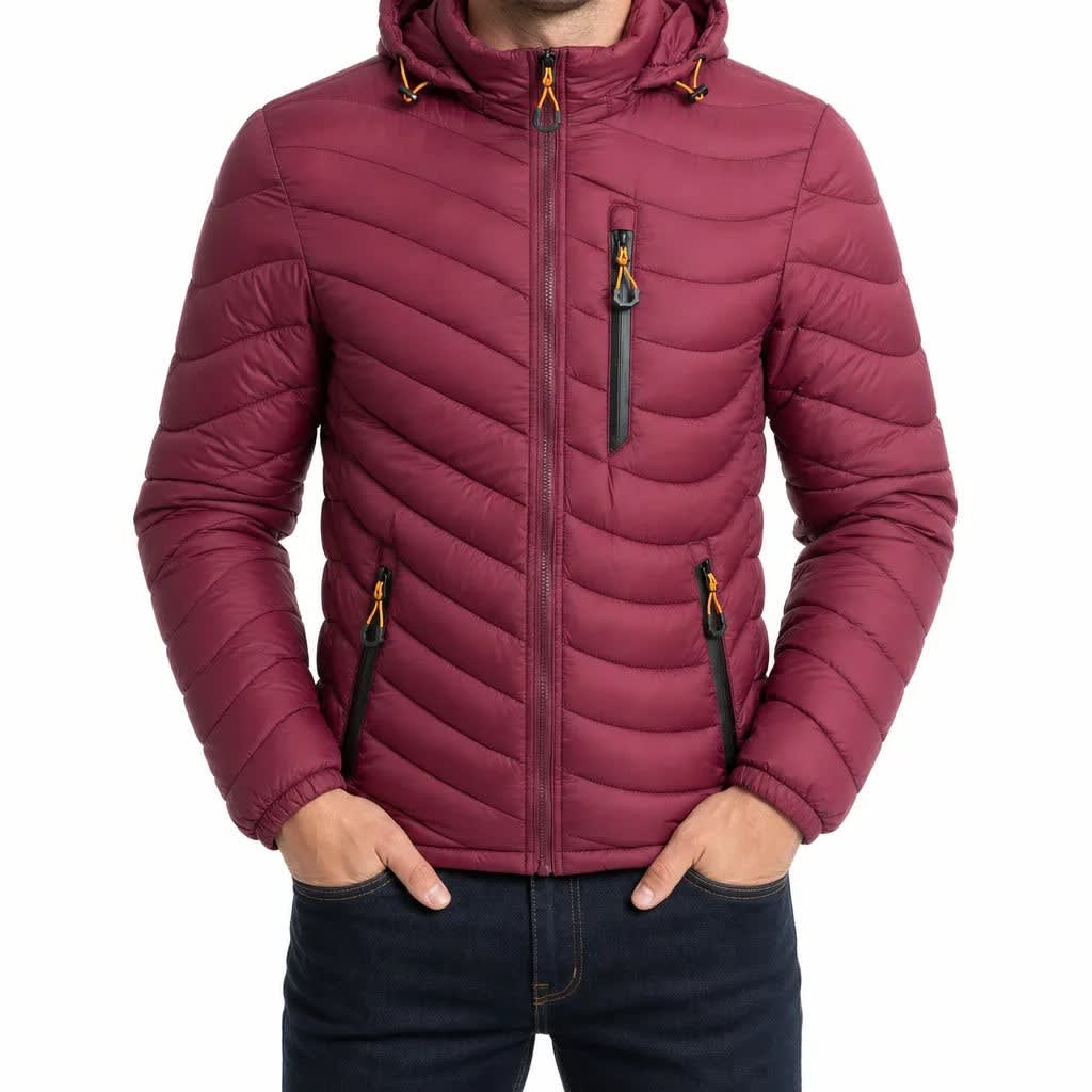 Men's Quilted Hooded Puffer Jacket | Charlie_5