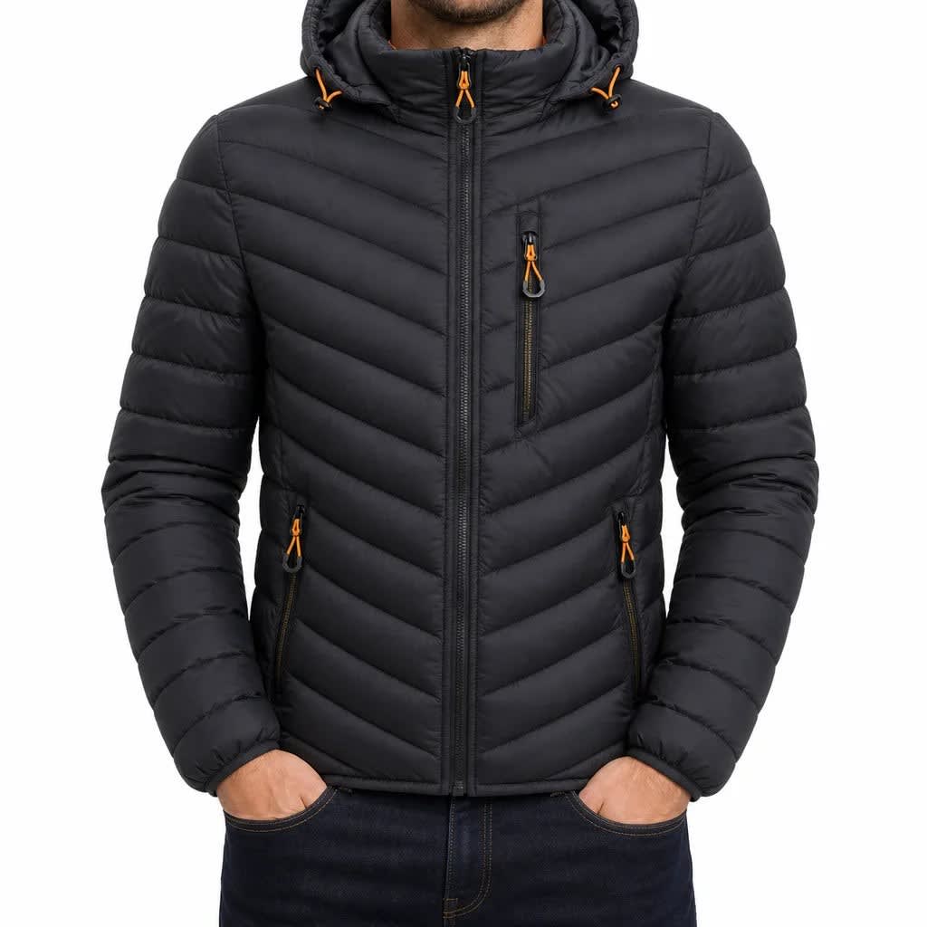 Men's Quilted Hooded Puffer Jacket | Charlie_6