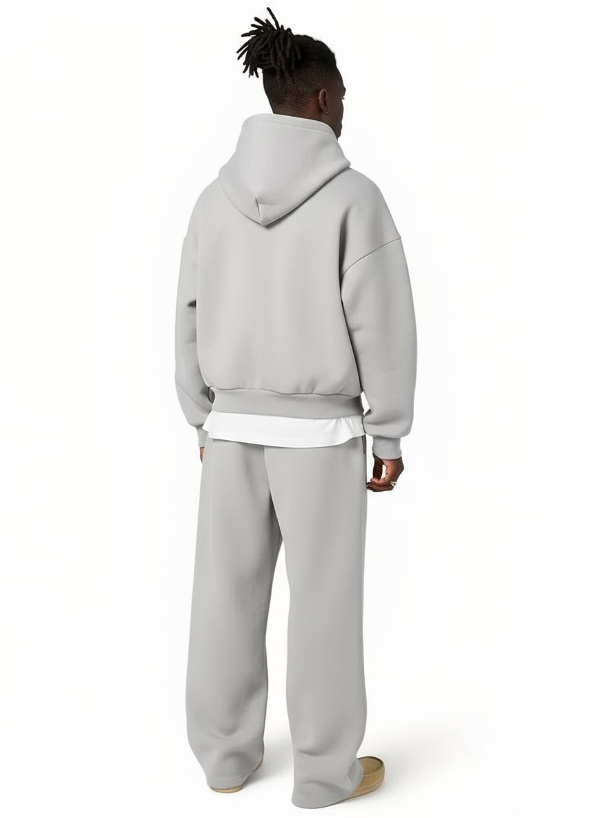 Men's Hooded Straight Leg Jogger Set | Seth_3