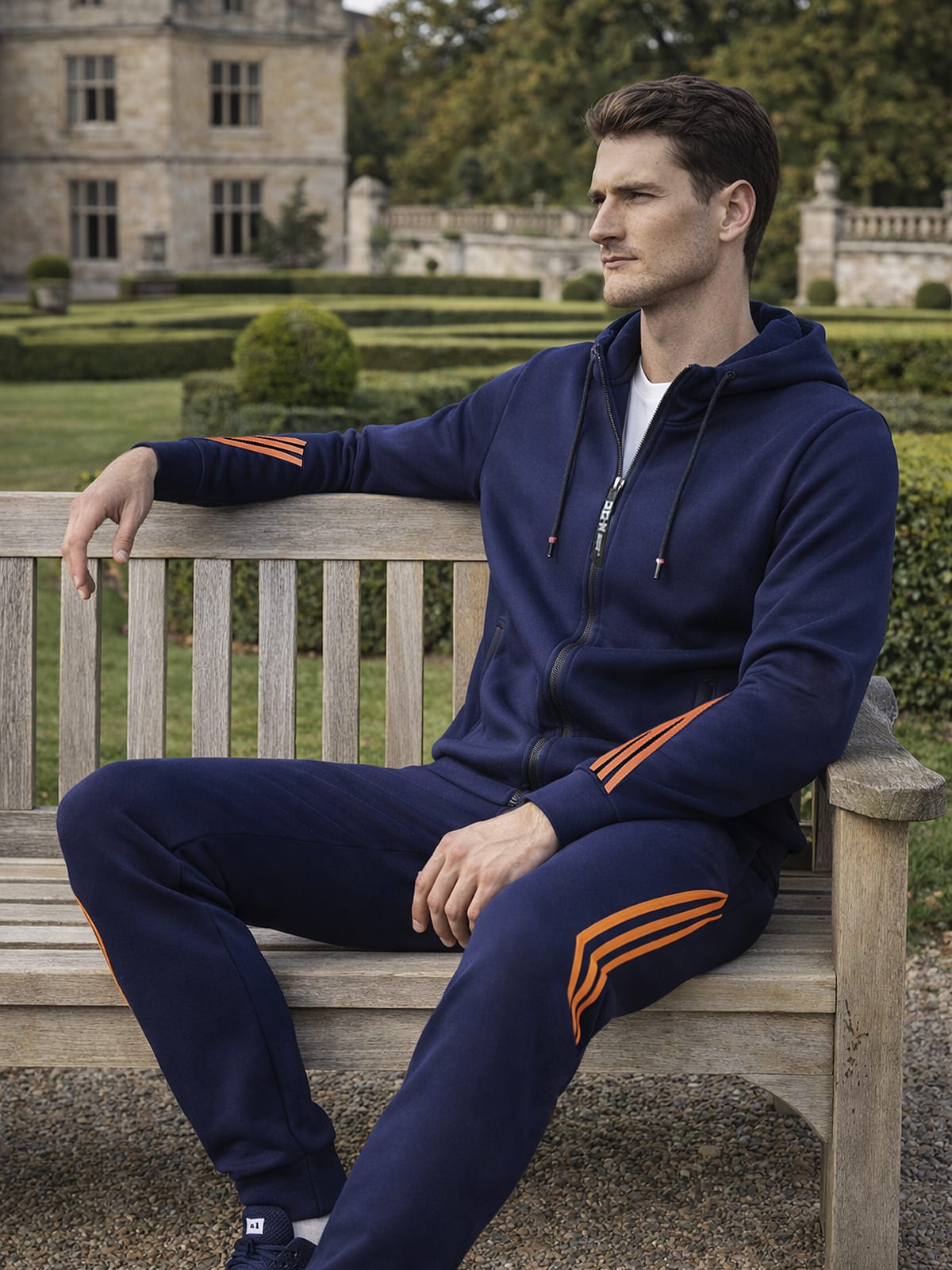 Men's Hooded Zip Up Tracksuit Set | Eli_3