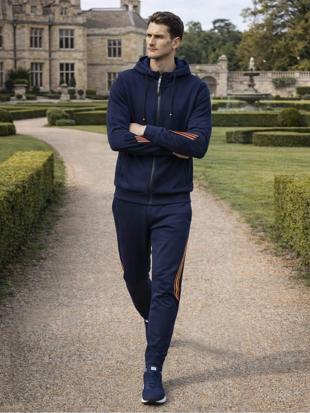 Men's Hooded Zip Up Tracksuit Set | Eli_5