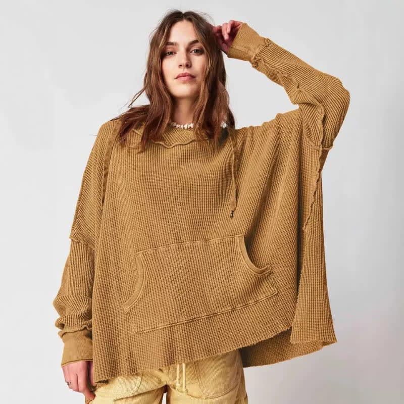 Women's Oversized Waffle Knit Jumper | Gracie_1