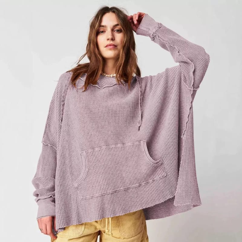 Women's Oversized Waffle Knit Jumper | Gracie_3