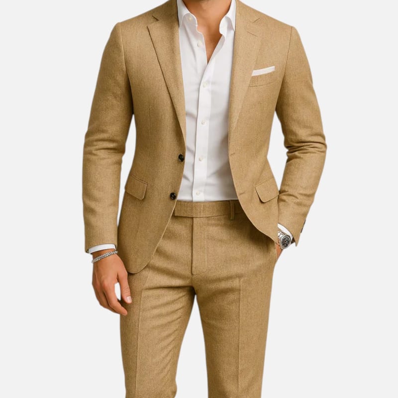Men's Linen Two-Piece Suit | Kieran_1