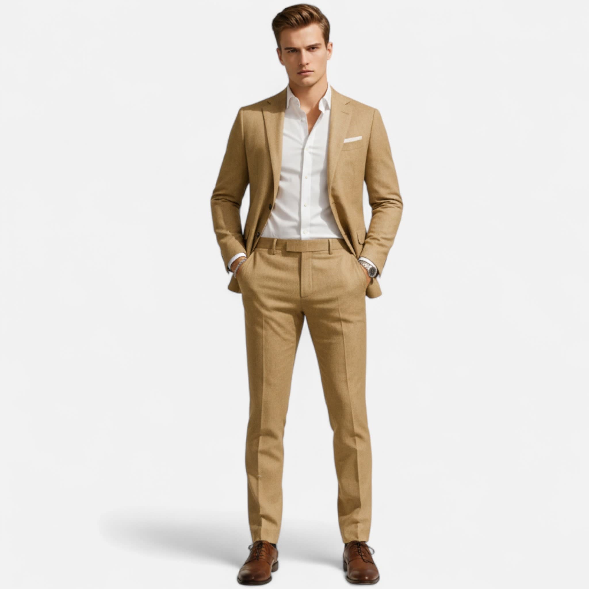 Men's Linen Two-Piece Suit | Kieran_2