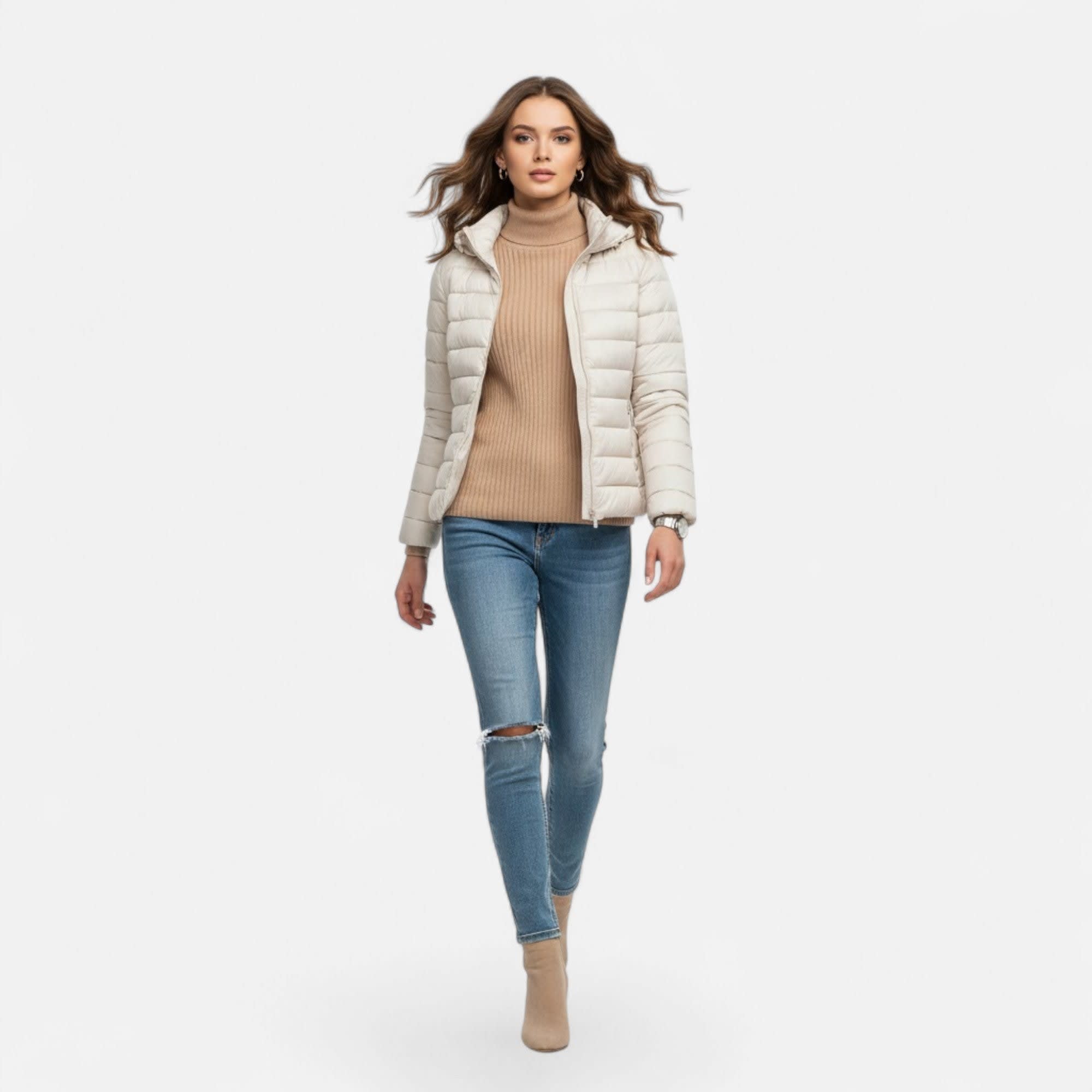 Women's Down Filled Hooded Jacket | Eliza_11