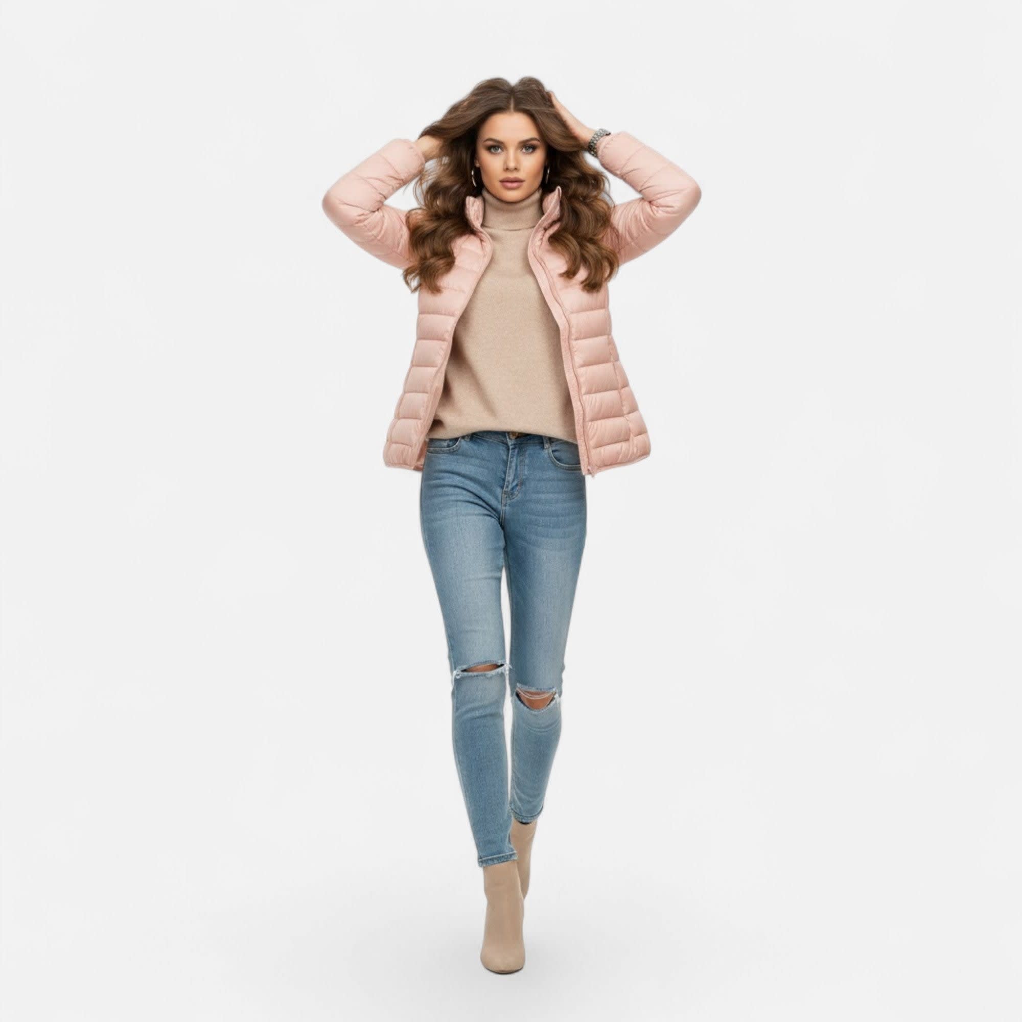 Women's Down Filled Hooded Jacket | Eliza_3