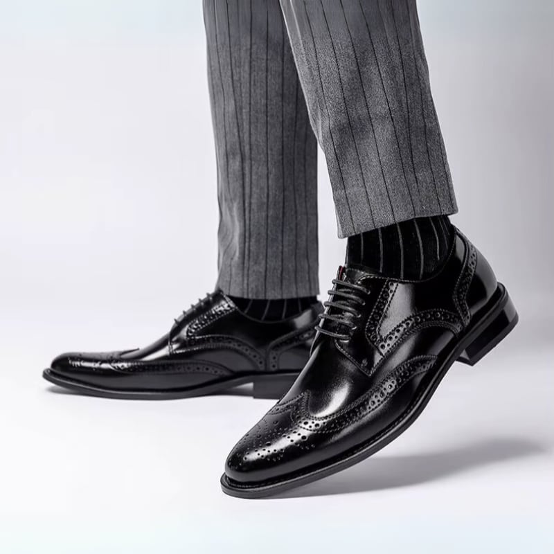 Men's Leather Wingtip Brogue Shoes | Gruffydd_4