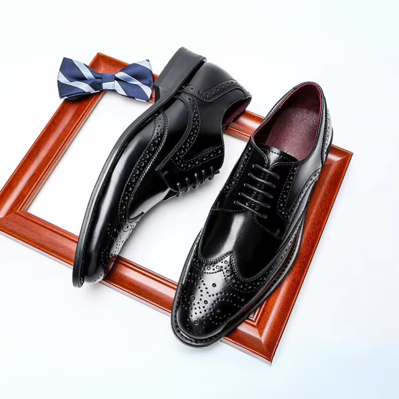 Men's Leather Wingtip Brogue Shoes | Gruffydd_7