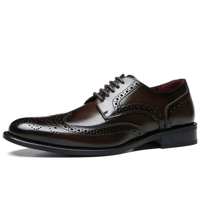 Men's Leather Wingtip Brogue Shoes | Gruffydd_9