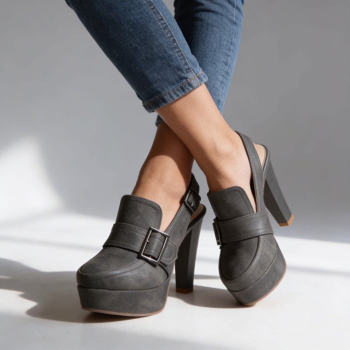 Women's Platform Slingback Heels | Charlotta_8