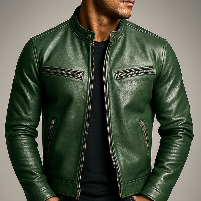 Men's Vintage Leather Jacket | Ulric_1
