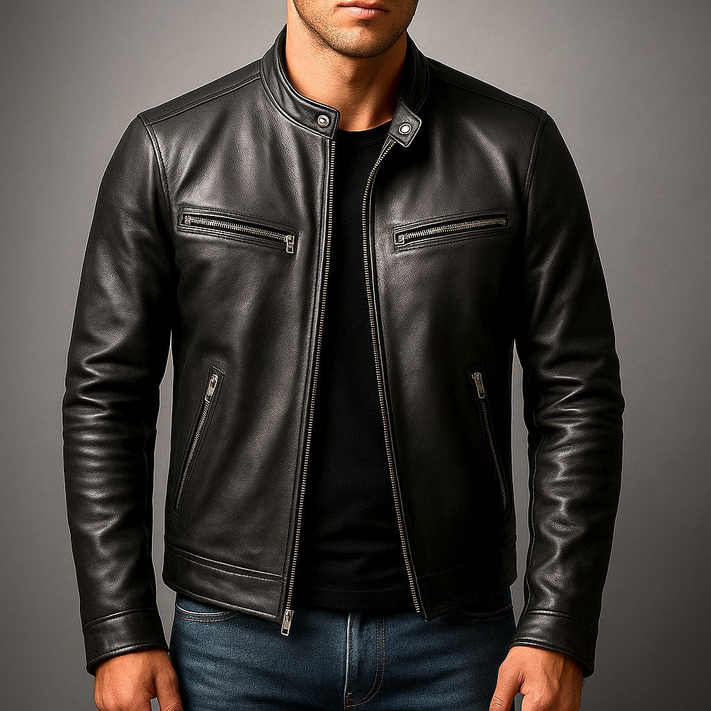 Men's Vintage Leather Jacket | Ulric_2