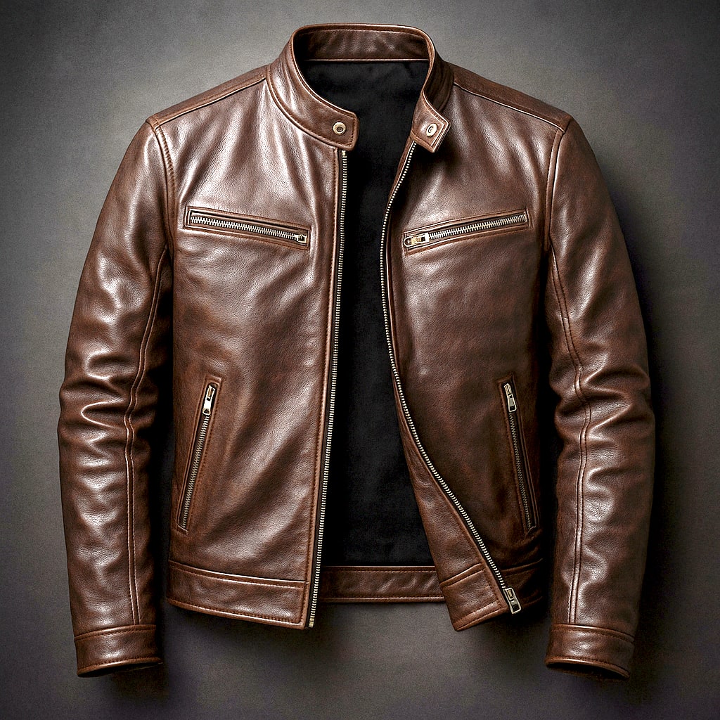Men's Vintage Leather Jacket | Ulric_4