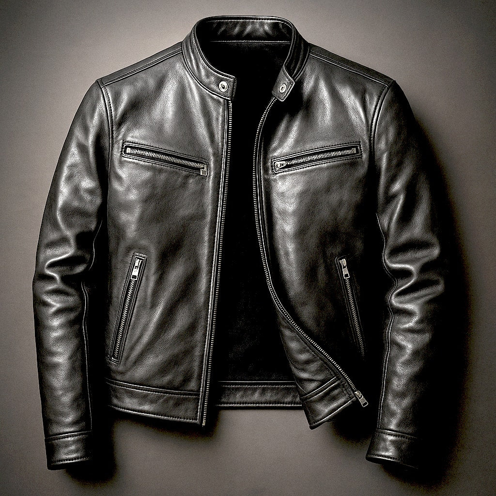 Men's Vintage Leather Jacket | Ulric_5