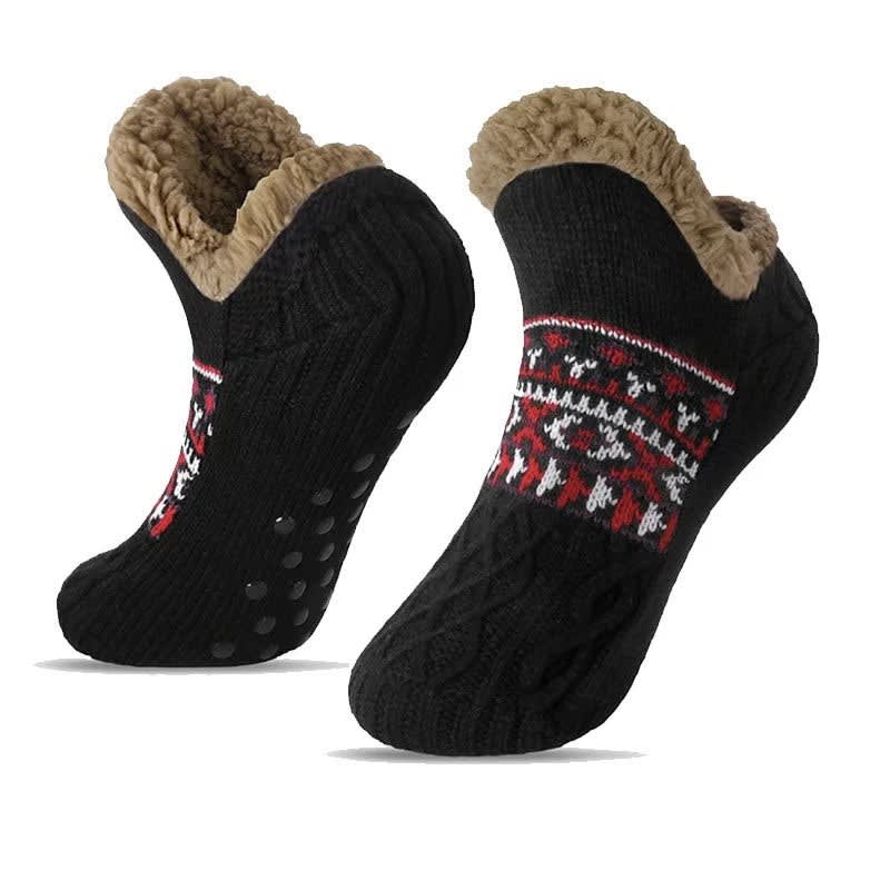 Women's Fleece Lined Knitted Slipper Socks | Beverley_9