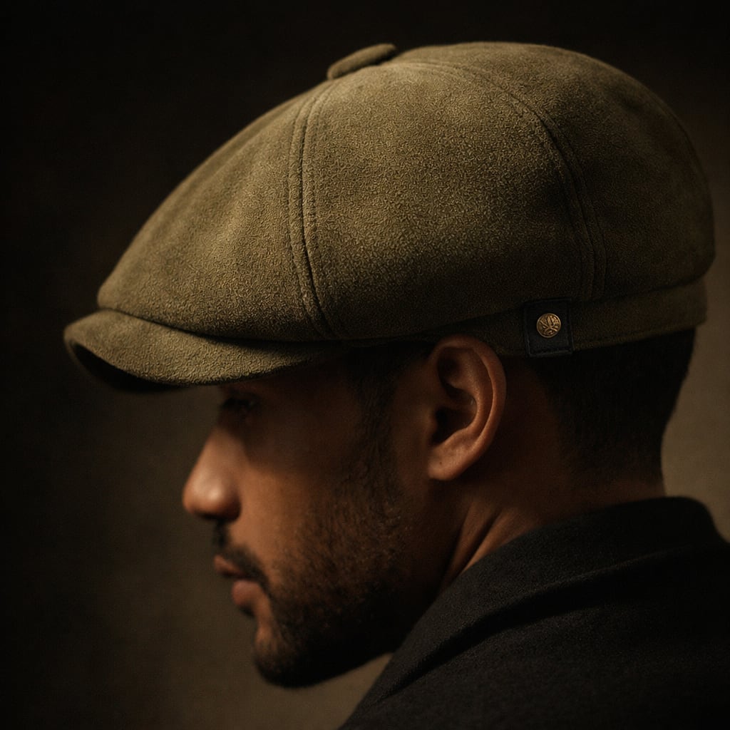 Men's Faux Suede Newsboy Cap | Geraint_5