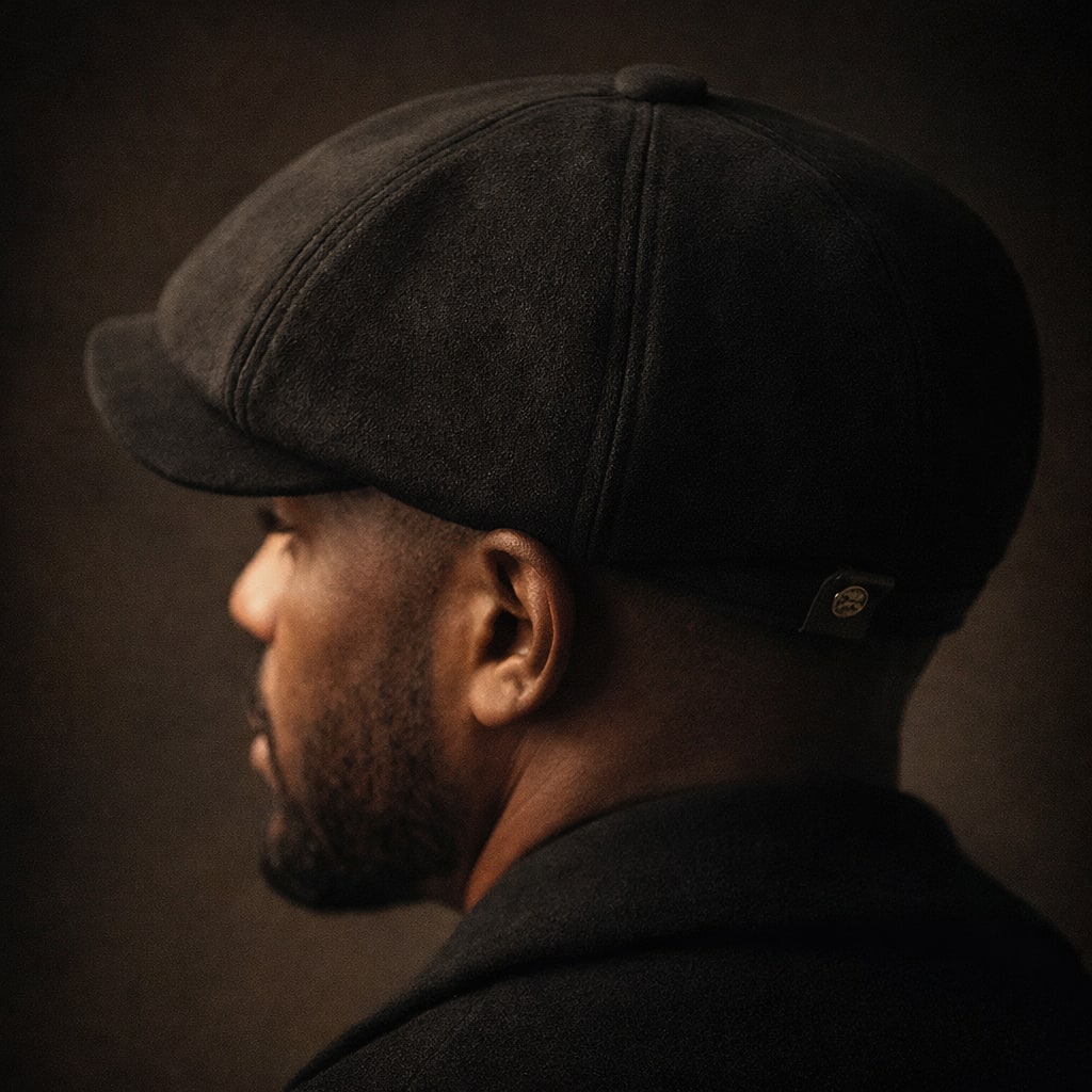 Men's Faux Suede Newsboy Cap | Geraint_8